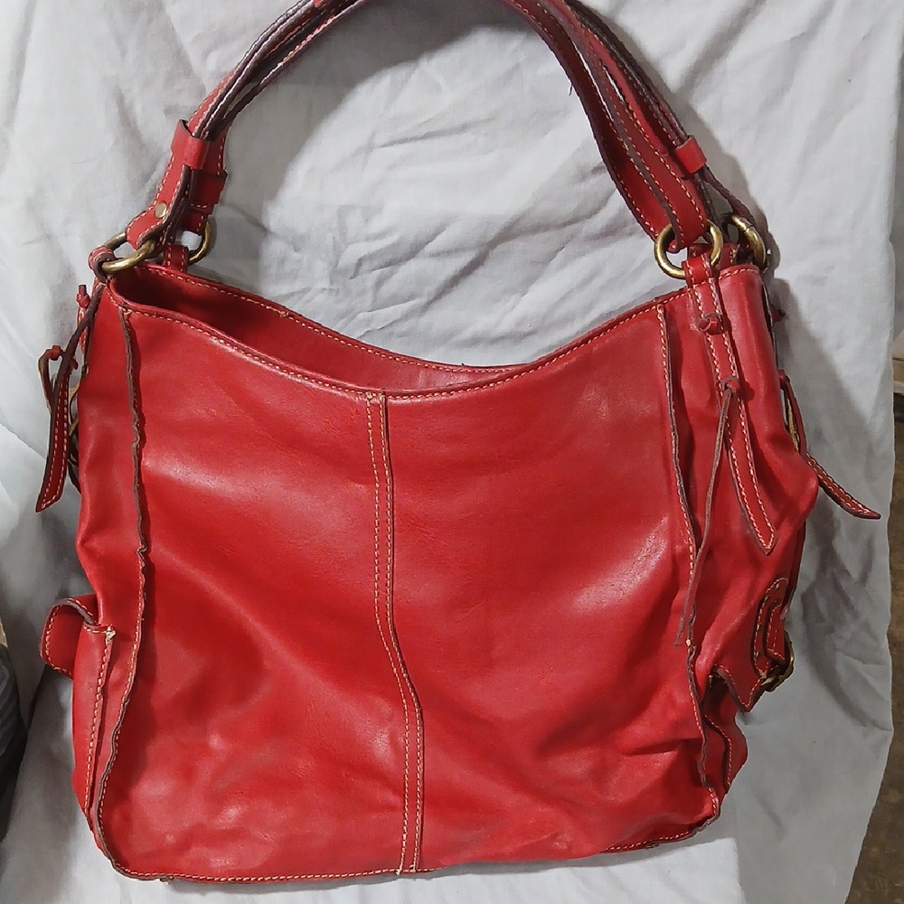 emilie m. Red Leather Purse - Picture 7 of 7